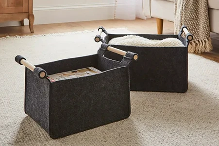wool felt storage box