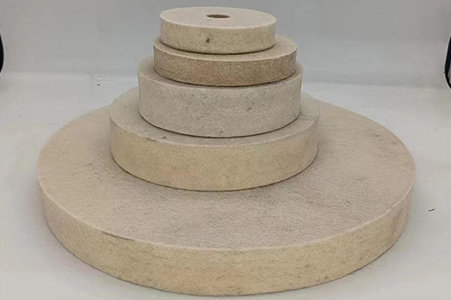 custom felt polishing wheel