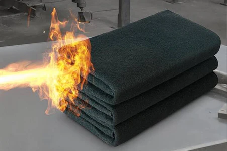 Flame retardant felt