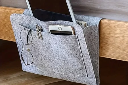 felt phone pouch
