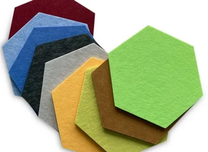 Colored soundproof felt board