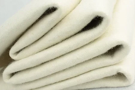 white wool felt